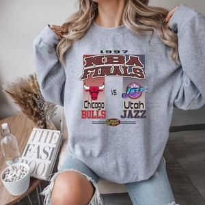 90S Sweater 1997 Nba Finals Chicago Bulls Vs Utah Jazz Shirt